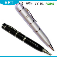 Оптовая Серебряный Лазерная ручка форма USB флэш-накопитель бесплатно образец (TP021)